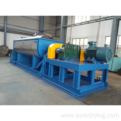 Food sludge hollow paddle dryer Sludge drying machine